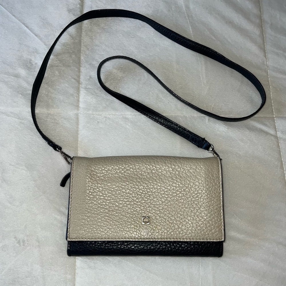 Kate Spade Black and Cream Crossbody Bag
